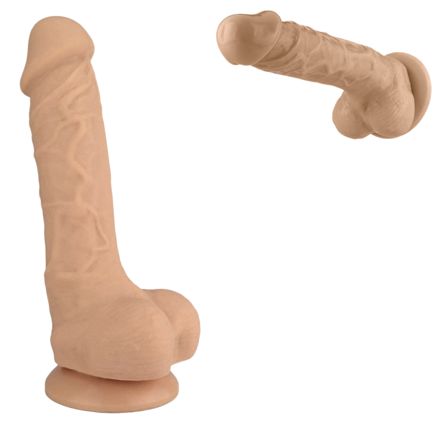 Dildo 19,5-44cm Silikon Saugnapf XXL natürlich Vagina Vibrator Sexspielzeug ANAL