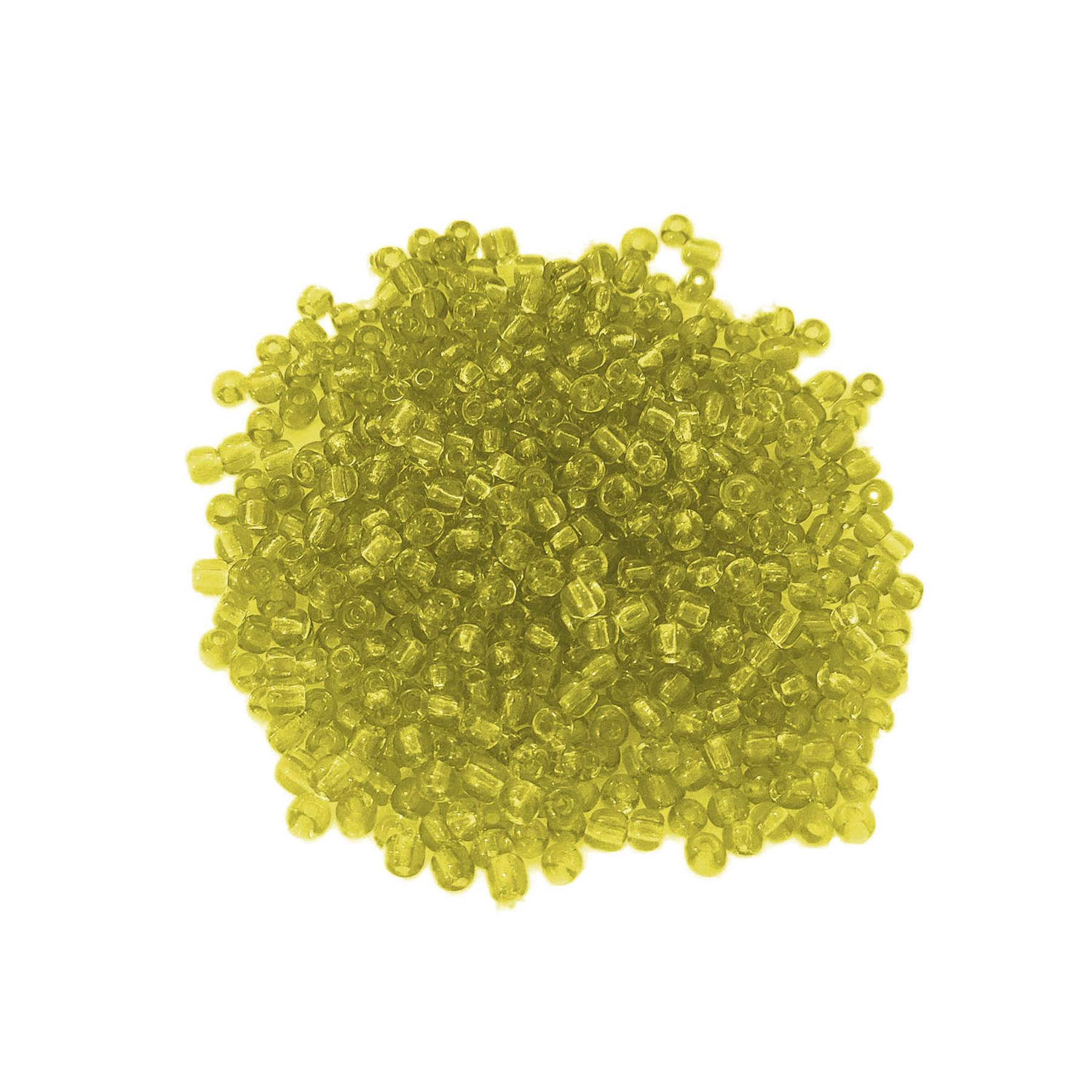 Glasperlen - Typ 'Rocailles' - 1000 Stück  - 3 mm - Gelb hell