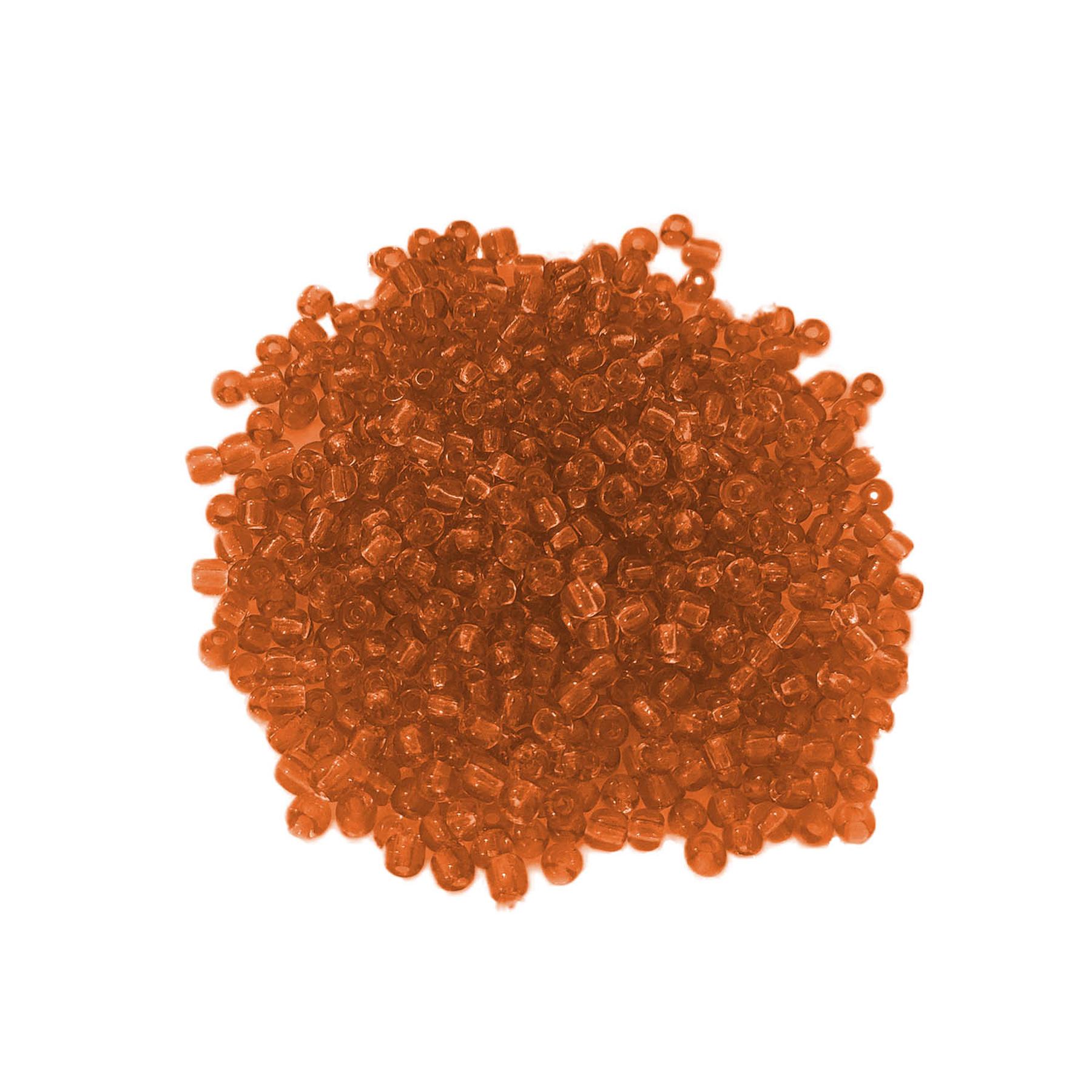 Glasperlen - Typ 'Rocailles' - 1000 Stück  - 1,9 mm - Orange dunkel 