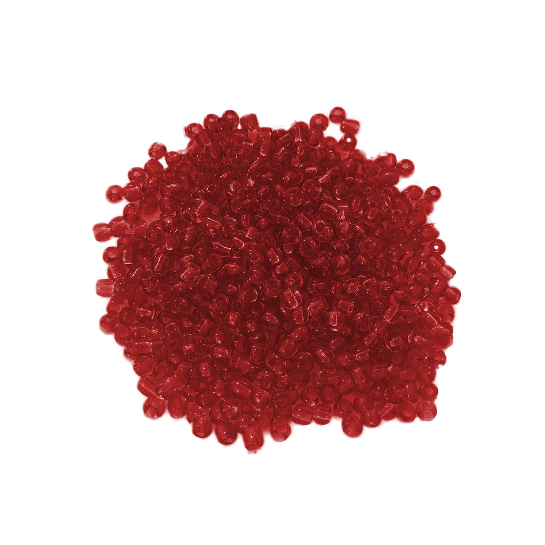 Glasperlen - Typ 'Rocailles' - 1000 Stück  - 3 mm - Rot dunkel