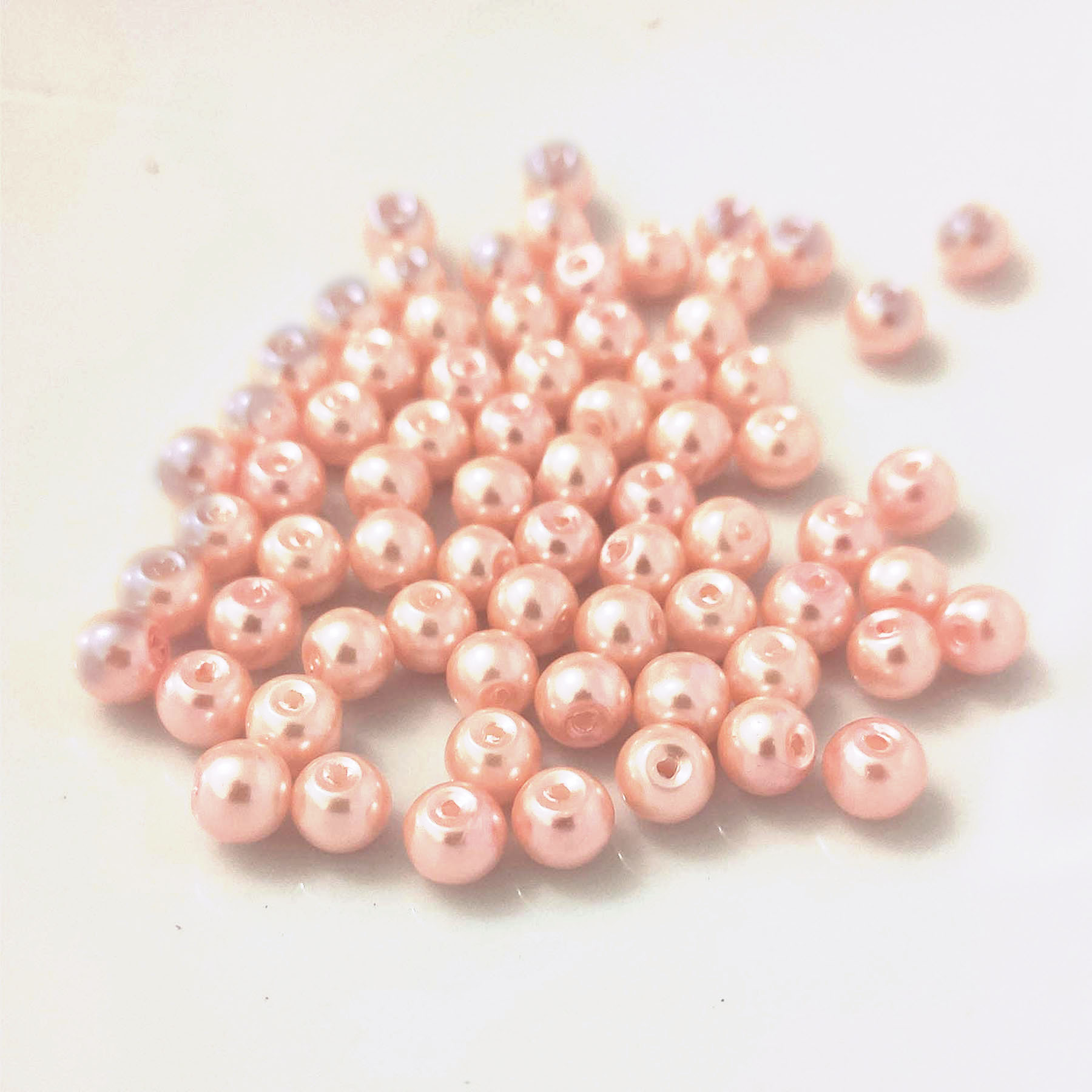 Wachsperlen 4 mm mit Loch Set Kinder Armband Acryl 4mm Basteln Perlen Bunt Weiß - Bild 30 von 68