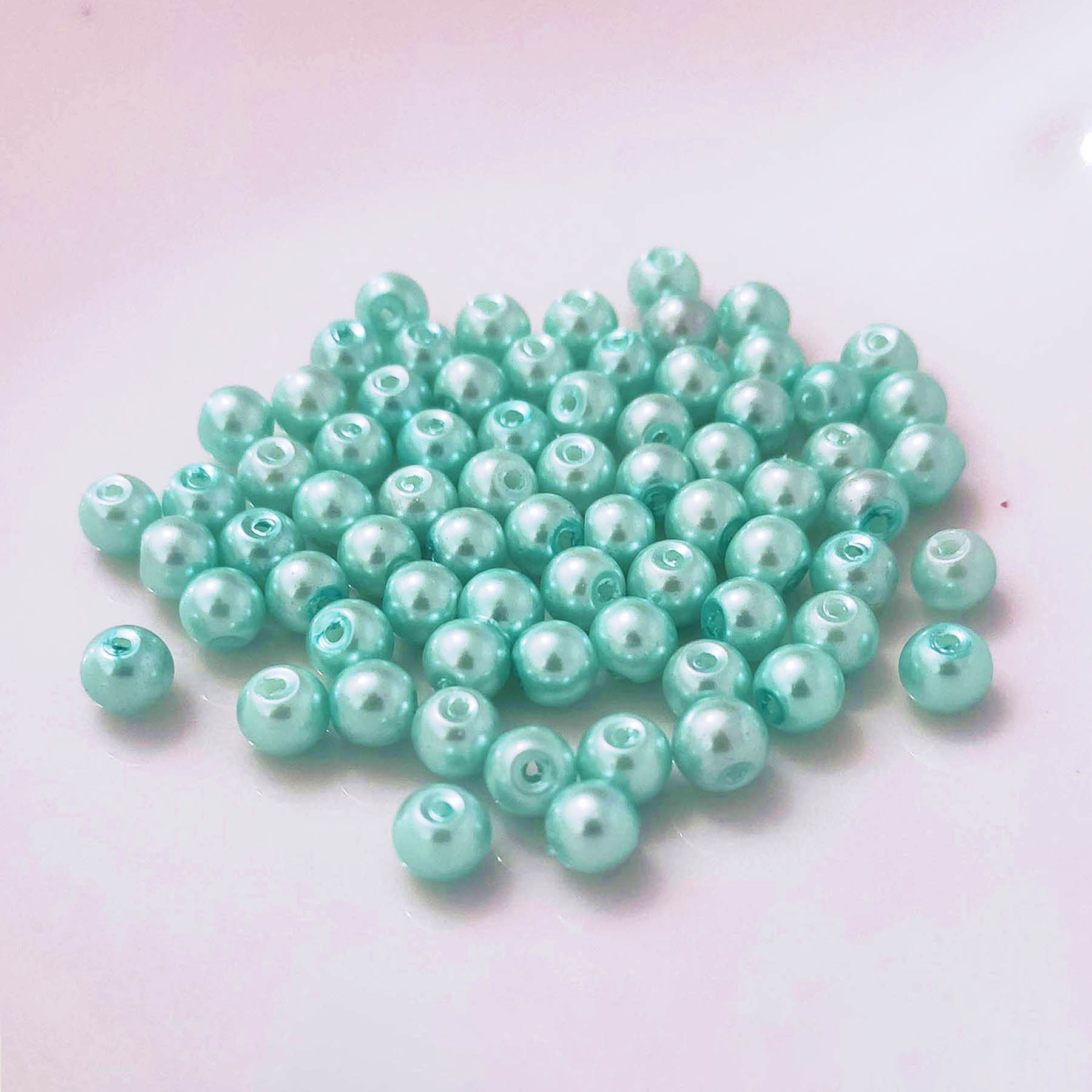Wachsperlen 4 mm mit Loch Set Kinder Armband Acryl 4mm Basteln Perlen Bunt Weiß - Bild 41 von 68