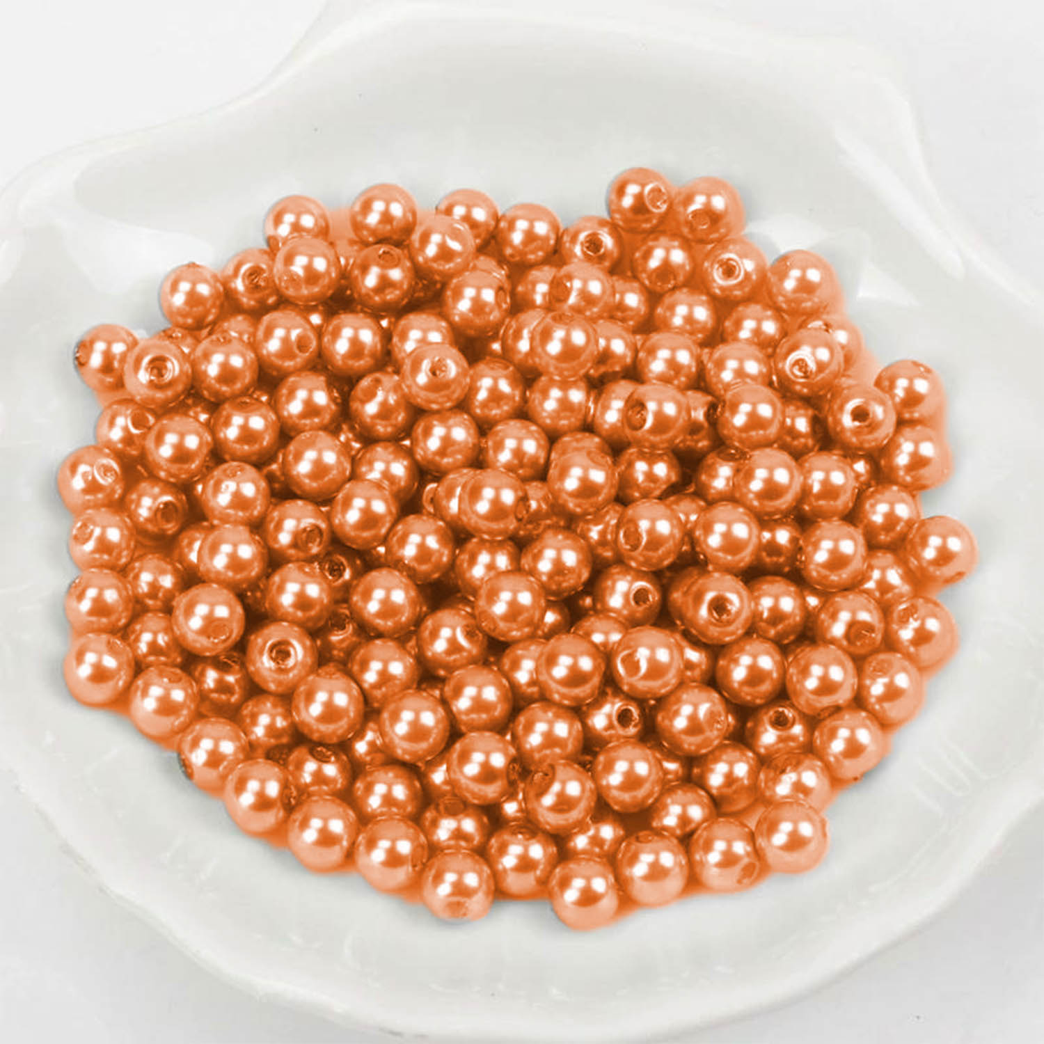 Wachsperlen 4 mm mit Loch Set Kinder Armband Acryl 4mm Basteln Perlen Bunt Weiß - Bild 50 von 68