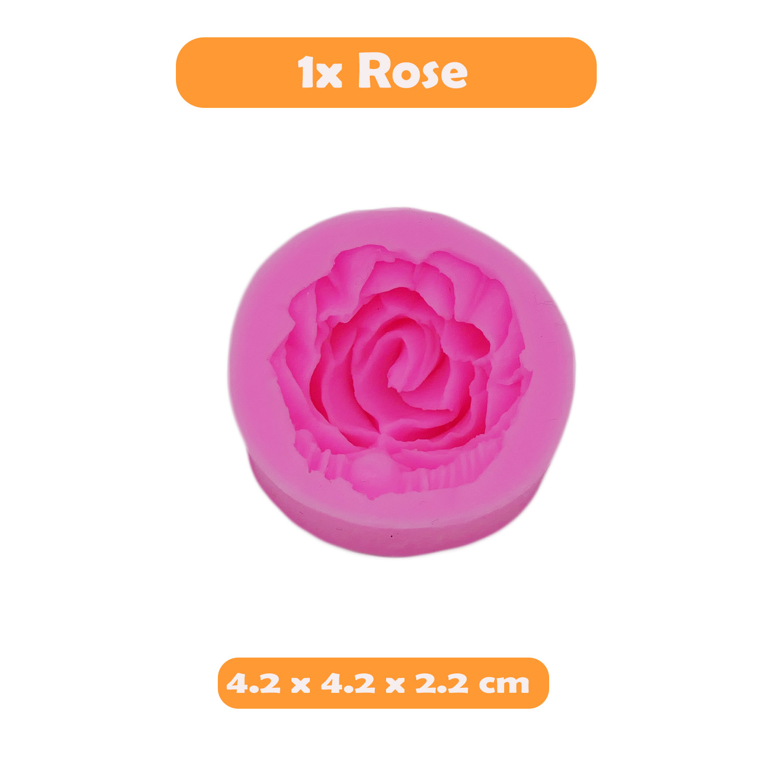 Vektenxi 3D Rose Form Silikon Kuchen Formen Zucker Formen Praline Kuchen Dekoration Werkzeuge Langlebig und Nützlich