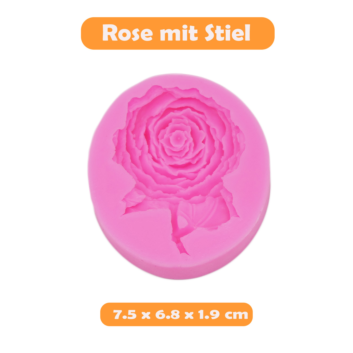 Vektenxi 3D Rose Form Silikon Kuchen Formen Zucker Formen Praline Kuchen Dekoration Werkzeuge Langlebig und Nützlich