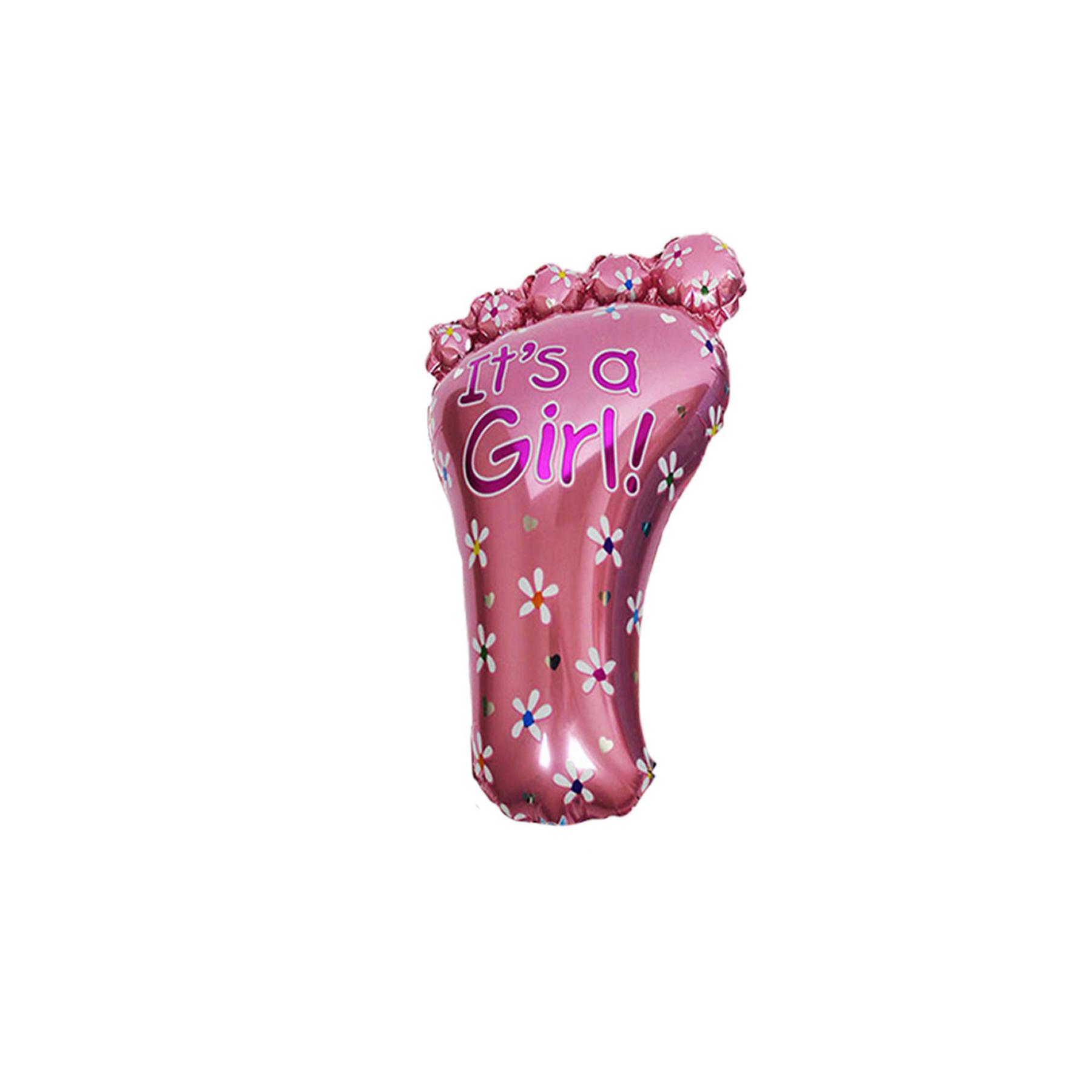 Folienballon It´s a Girl! Fuß, Baby Geburt, ca. 40 cm