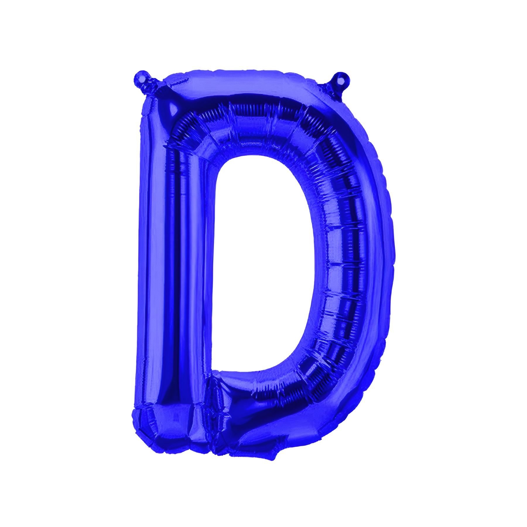 Folienballon Buchstabe D, blau, ca. 40 cm, fÃ¼r LuftbefÃ¼llung