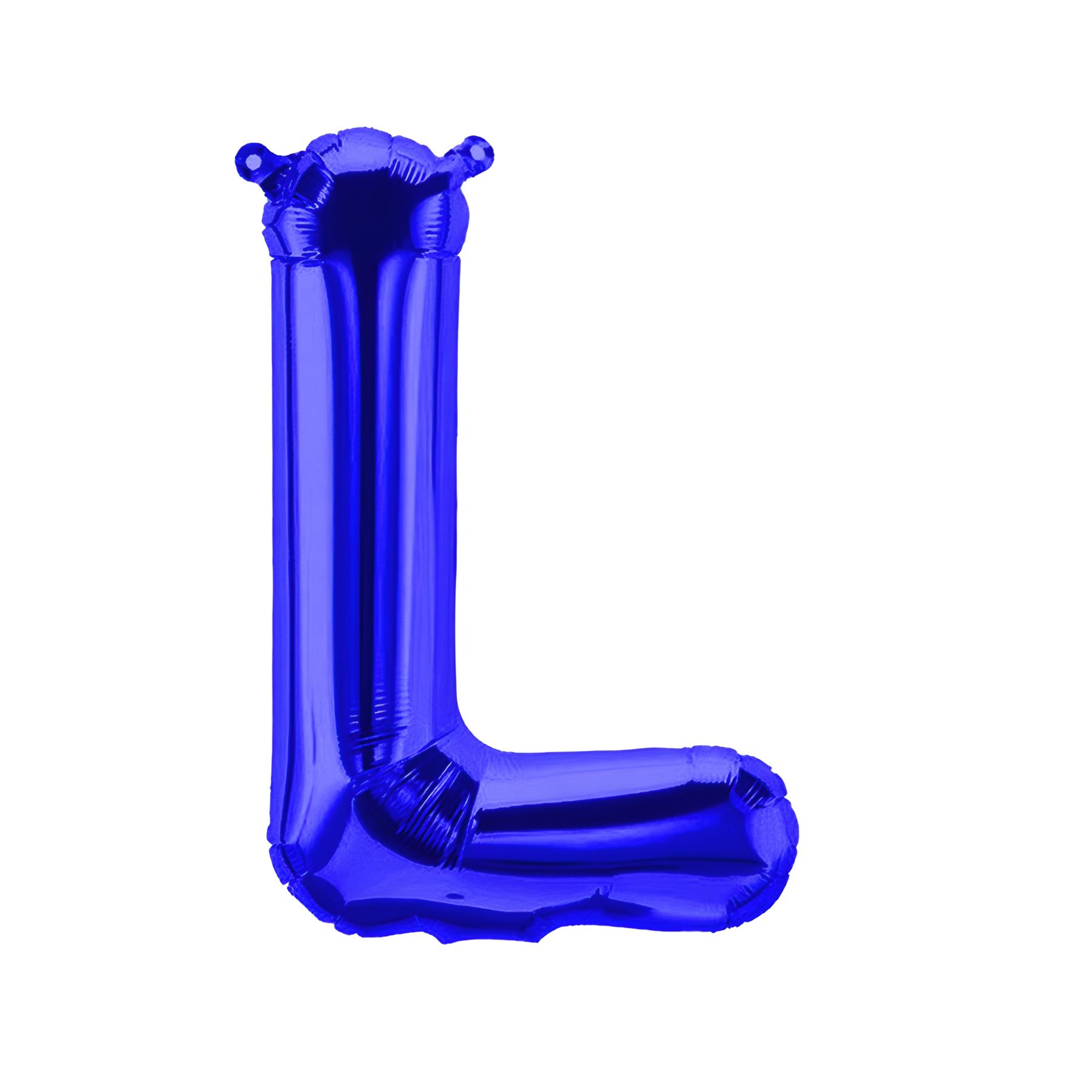 Folienballon Buchstabe L, blau, ca. 40 cm, fÃ¼r LuftbefÃ¼llung