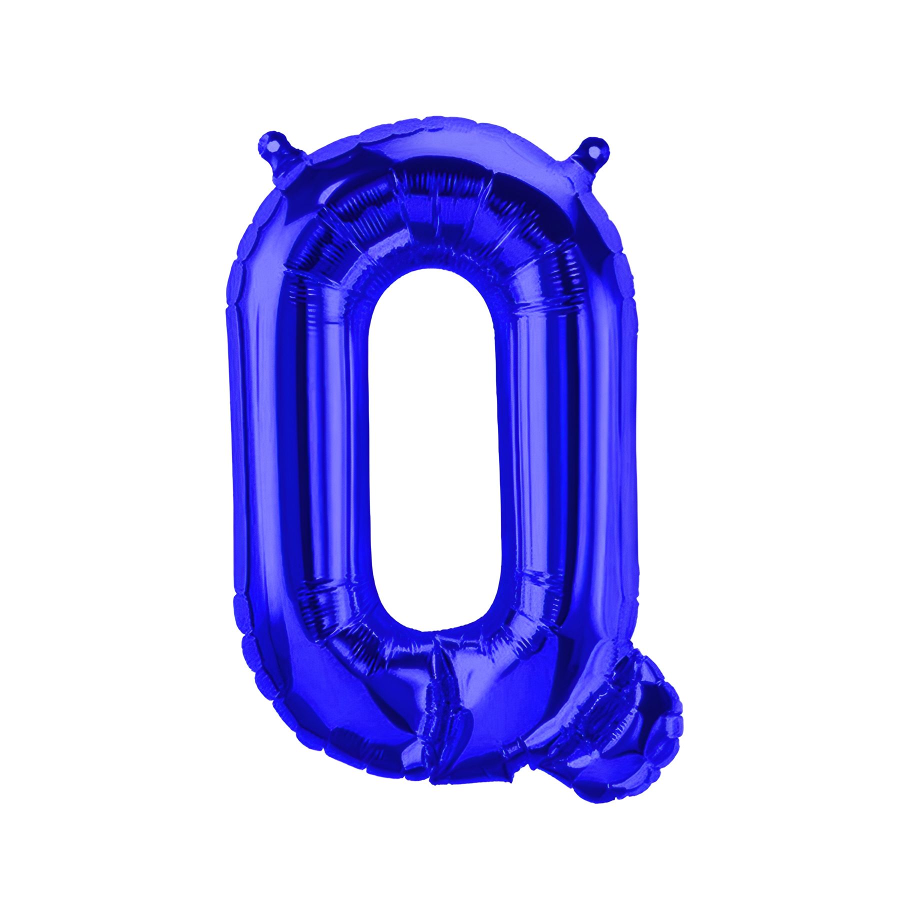 Folienballon Buchstabe Q, blau, ca. 40 cm, fÃ¼r LuftbefÃ¼llung