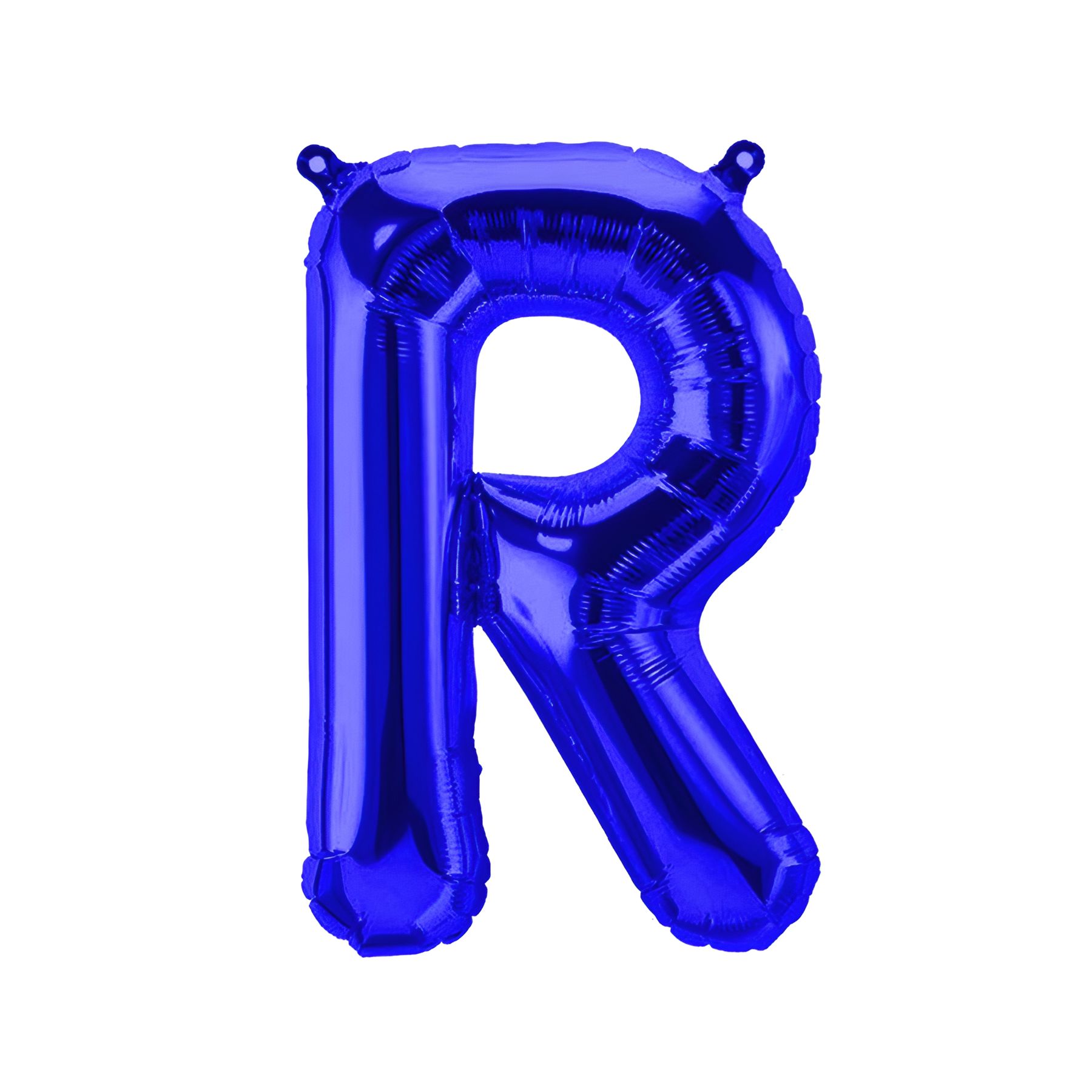 Folienballon Buchstabe R, blau, ca. 40 cm, fÃ¼r LuftbefÃ¼llung