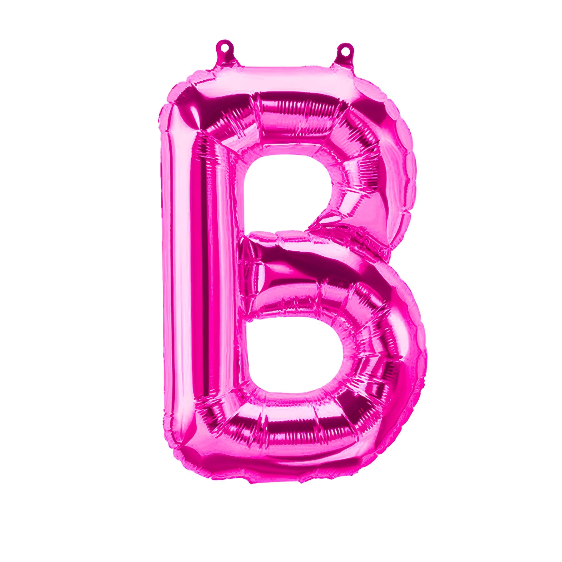 Folienballon Buchstabe B, pink, ca. 40 cm, fÃ¼r LuftbefÃ¼llung