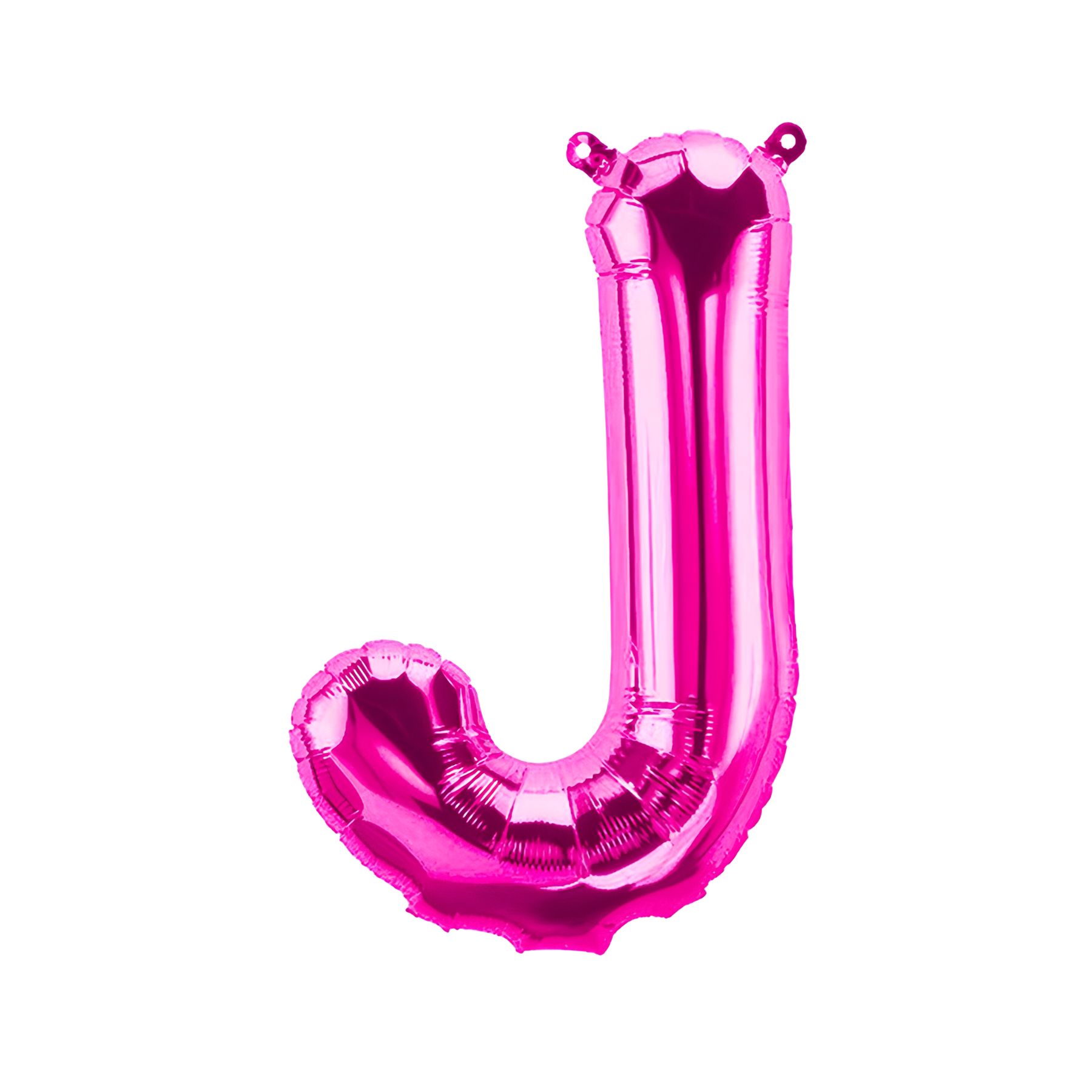 Folienballon Buchstabe J, pink, ca. 40 cm, fÃ¼r LuftbefÃ¼llung