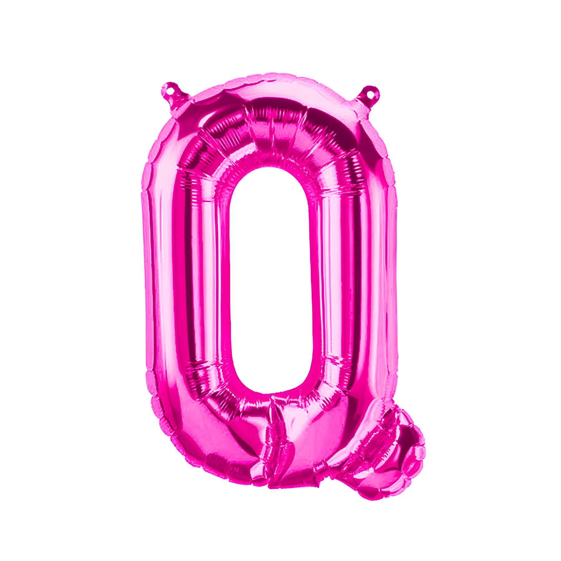 Folienballon Buchstabe Q, pink, ca. 40 cm, fÃ¼r LuftbefÃ¼llung