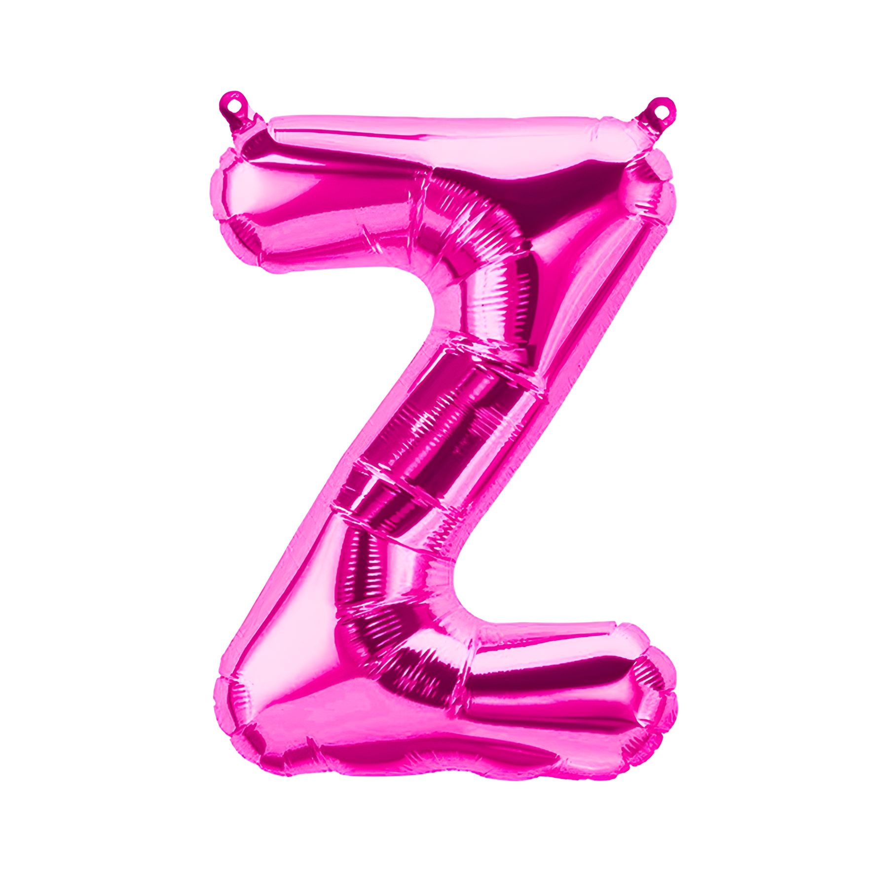 Folienballon Buchstabe Z, pink, ca. 40 cm, fÃ¼r LuftbefÃ¼llung