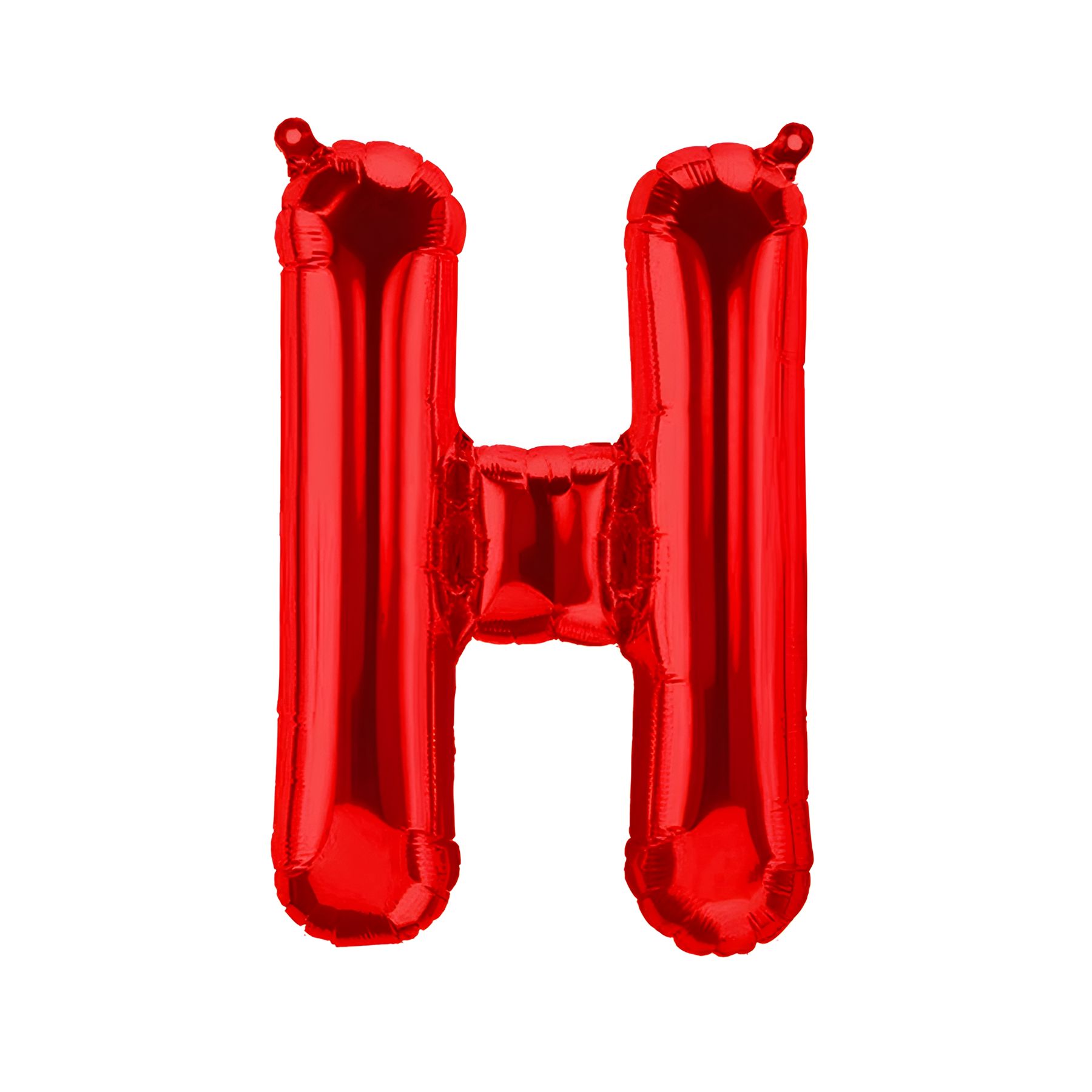Folienballon Buchstabe H, rot, ca. 40 cm, fÃ¼r LuftbefÃ¼llung