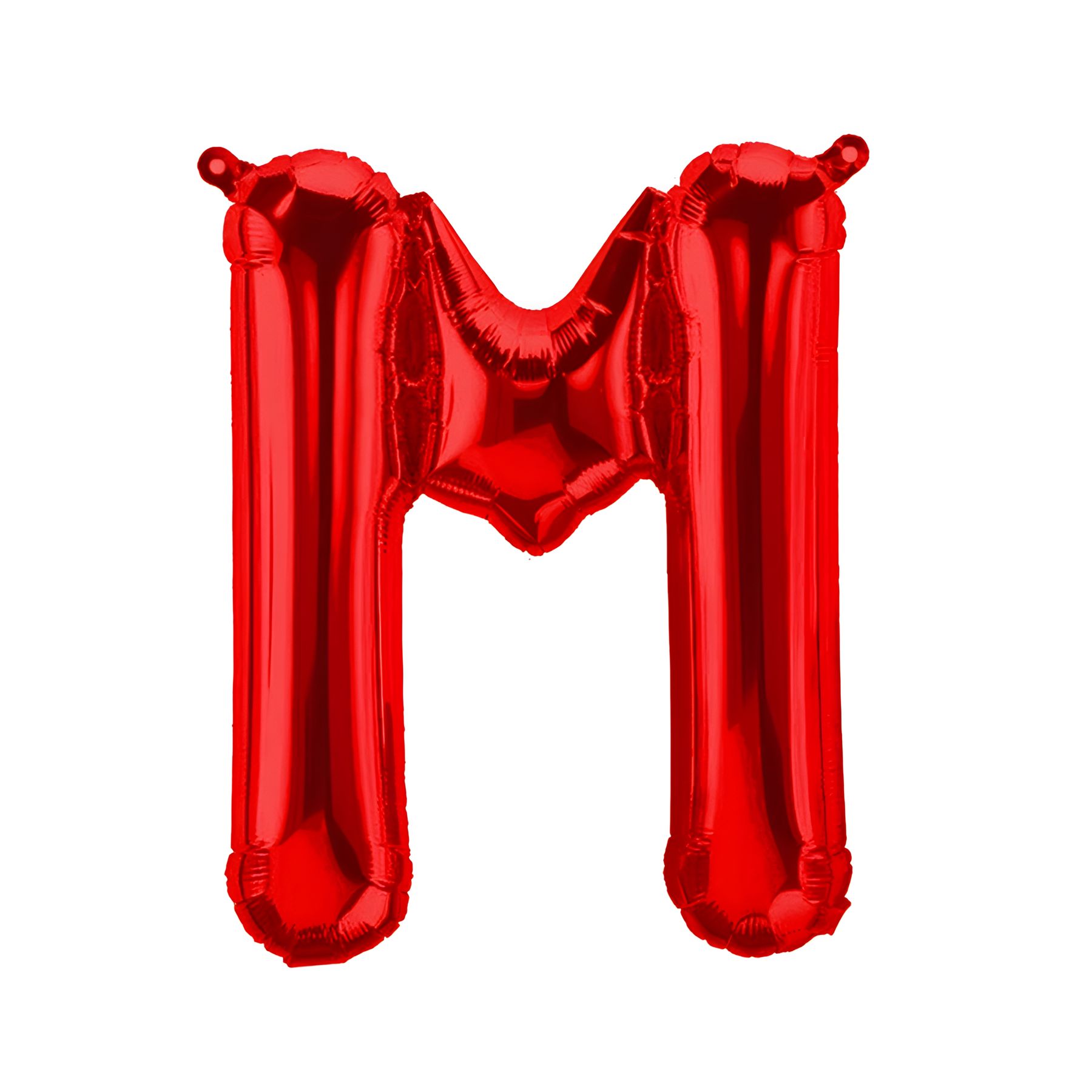 Folienballon Buchstabe M, rot, ca. 40 cm, fÃ¼r LuftbefÃ¼llung