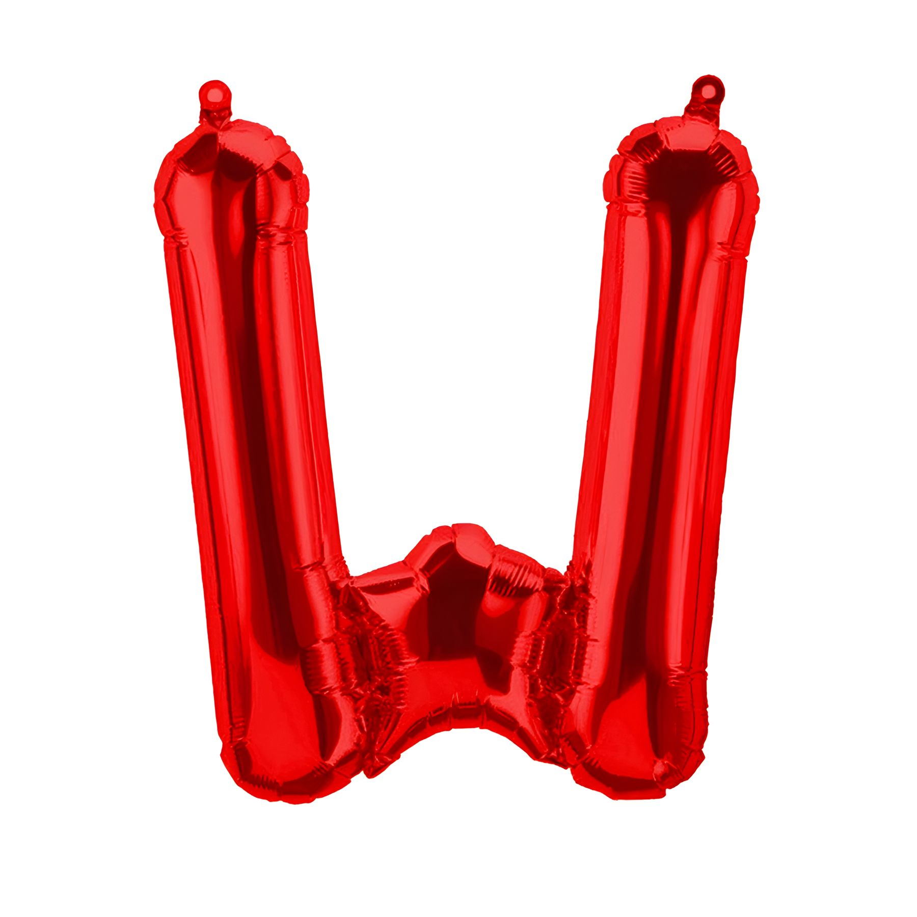 Folienballon Buchstabe W, rot, ca. 40 cm, fÃ¼r LuftbefÃ¼llung