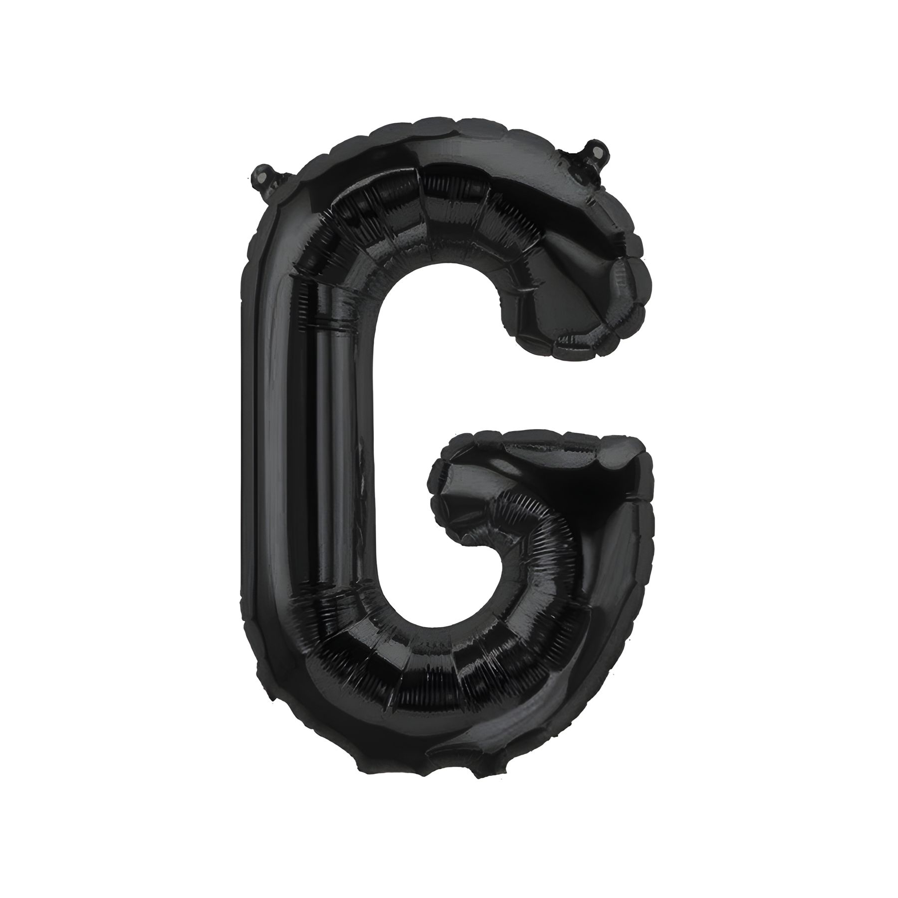 Folienballon Buchstabe G, schwarz, ca. 40 cm, fÃ¼r LuftbefÃ¼llung