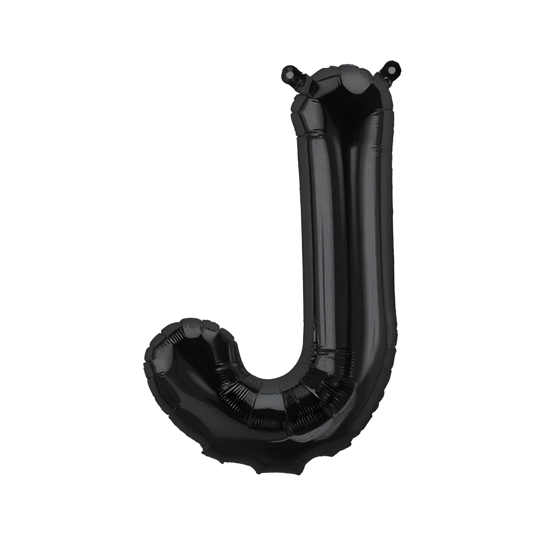 Folienballon Buchstabe J, schwarz, ca. 40 cm, fÃ¼r LuftbefÃ¼llung