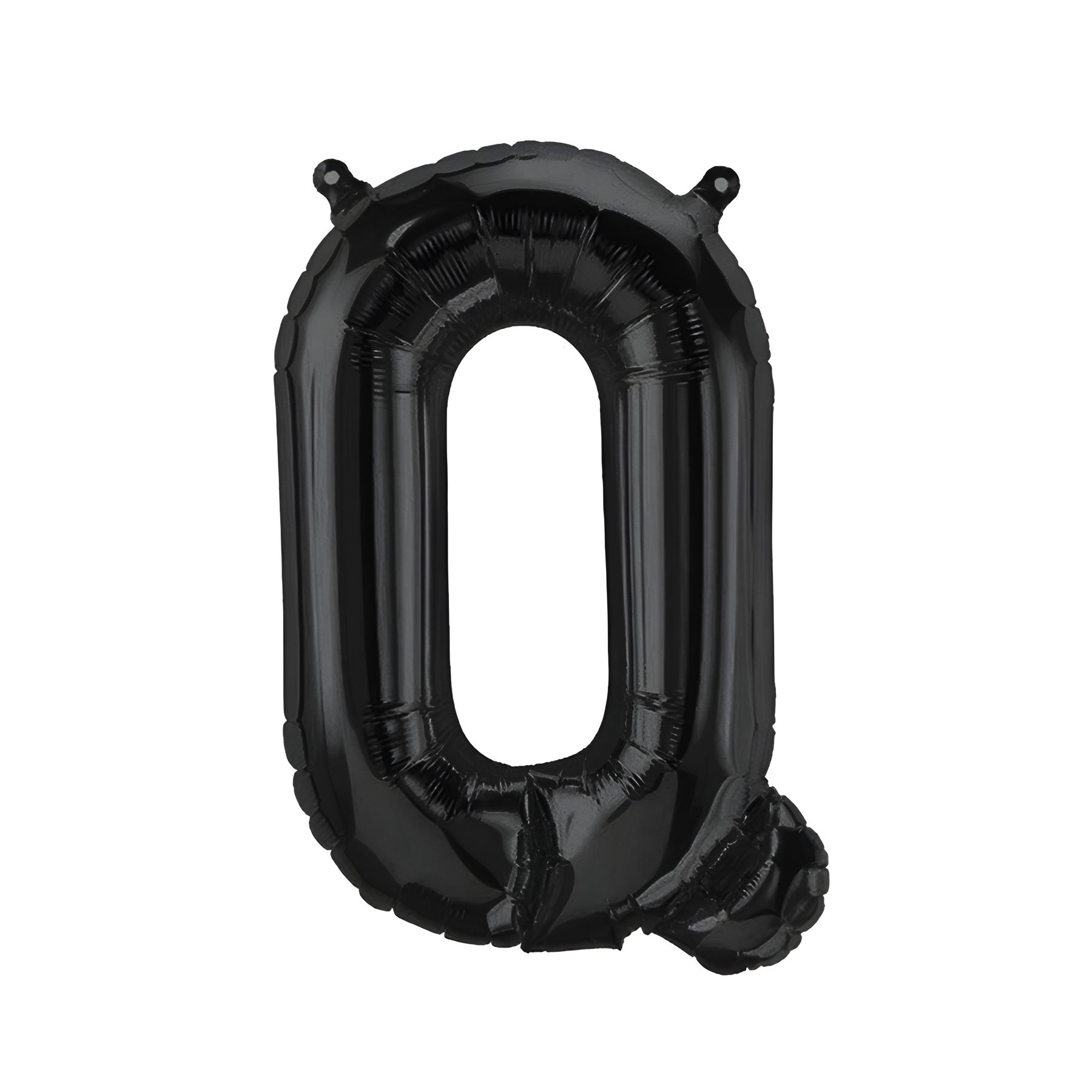 Folienballon Buchstabe Q, schwarz, ca. 40 cm, fÃ¼r LuftbefÃ¼llung