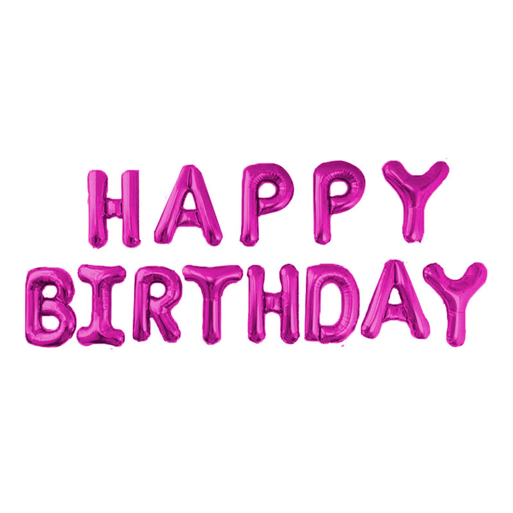 Folienballon - 16 Inch - Happy Birthday - Pink
