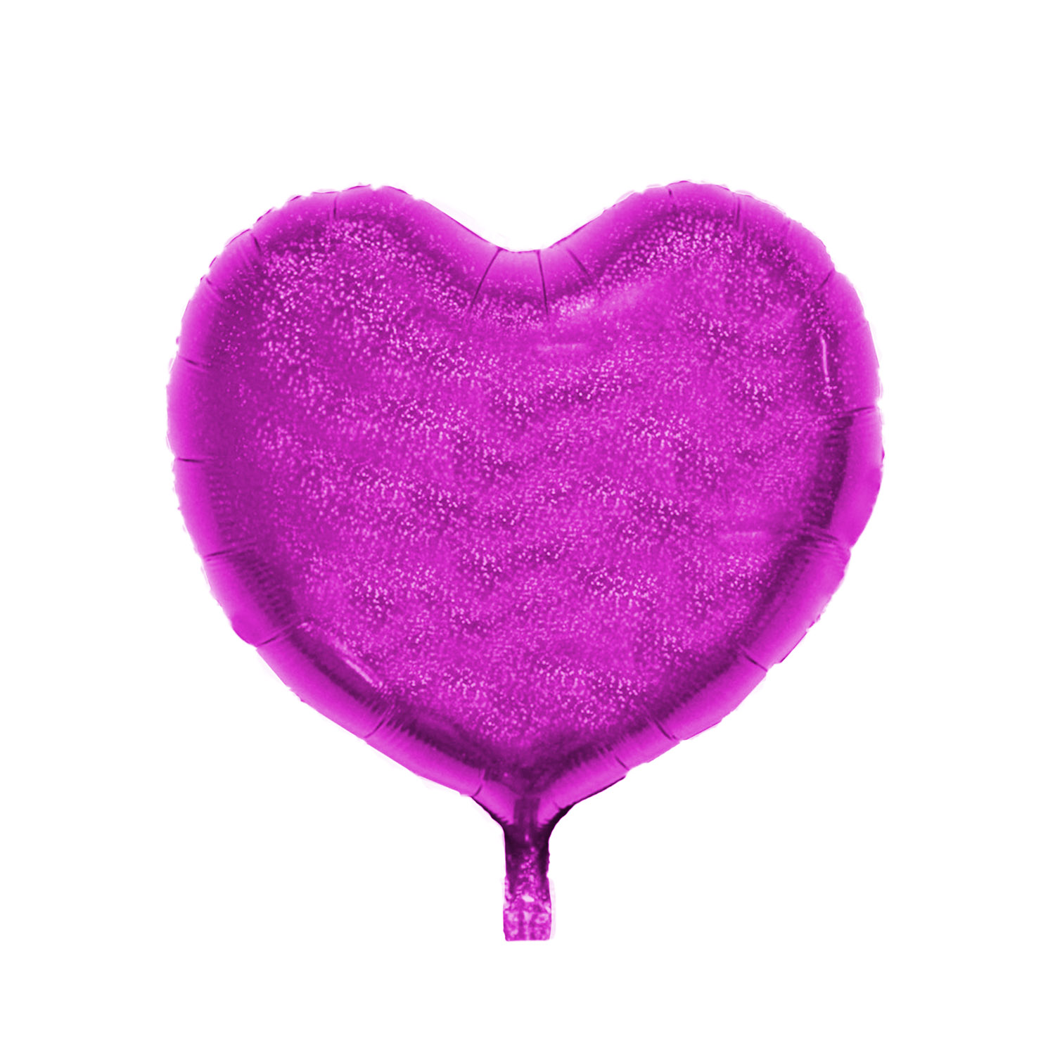 Folienballon Herz, Pink (glitzernd), ca. 45 cm
