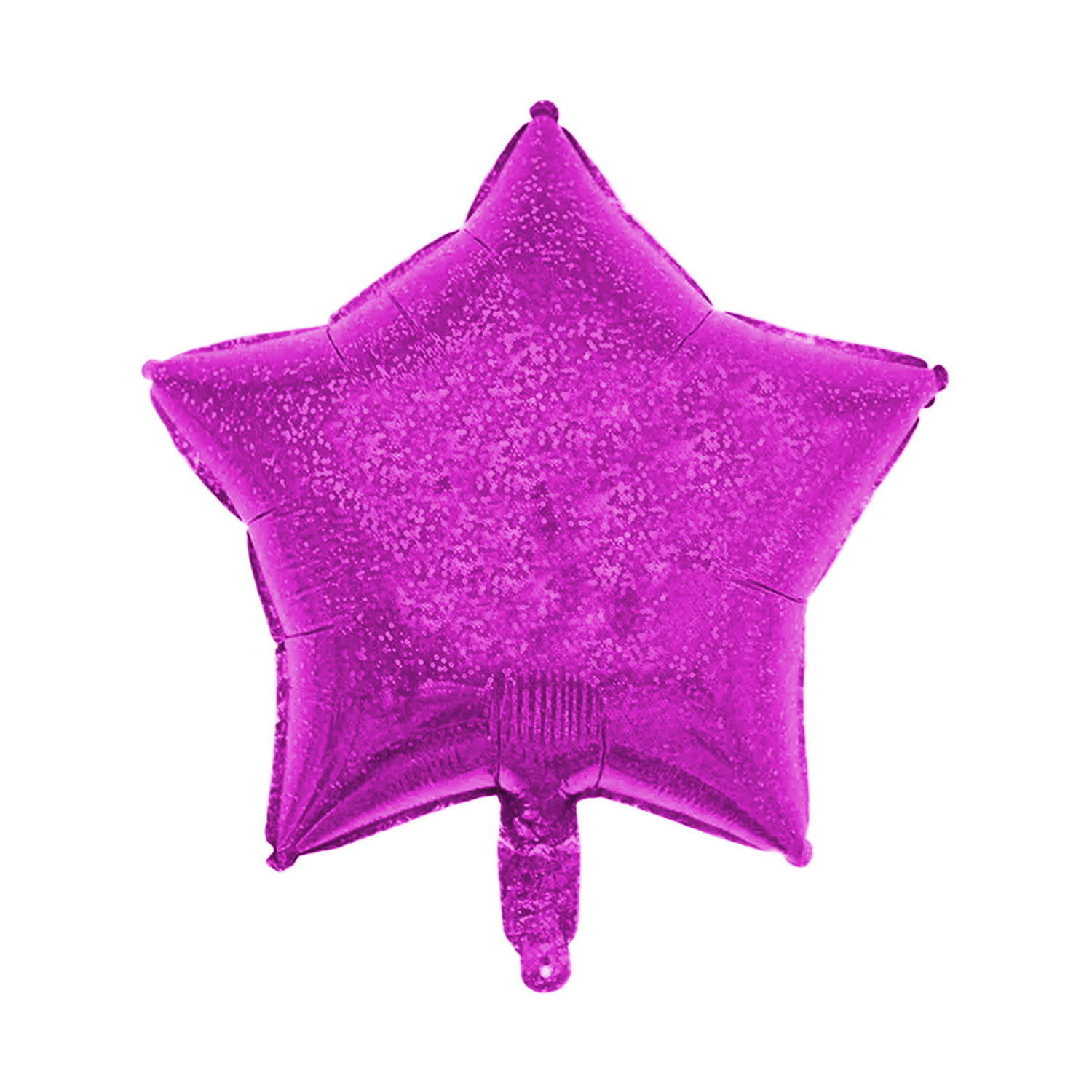 Folienballon Stern, Pink (glitzernd), ca. 45 cm