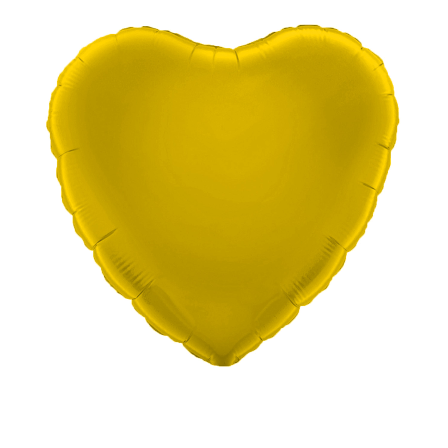 Folienballon Herz, gelb, ca. 45 cm