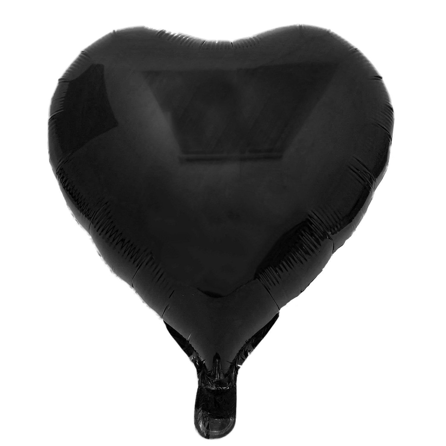 Folienballon Herz, schwarz, ca. 45 cm