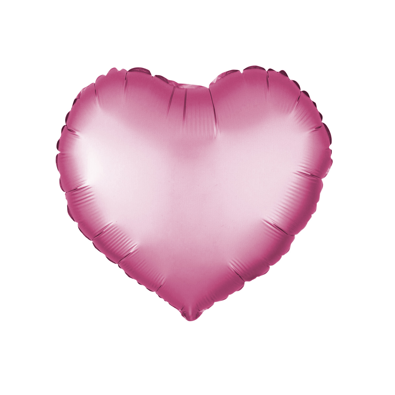 Folienballon Herz, Pink (matt), ca. 45 cm