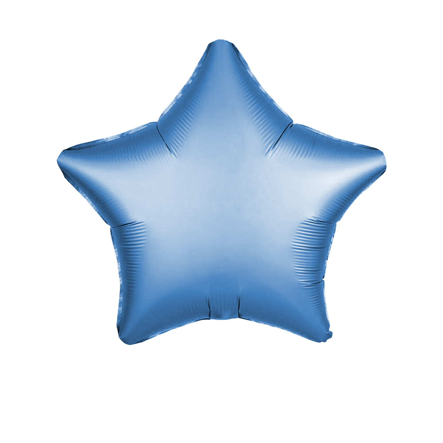 Folienballon Stern, Blau Hell (matt), ca. 45 cm