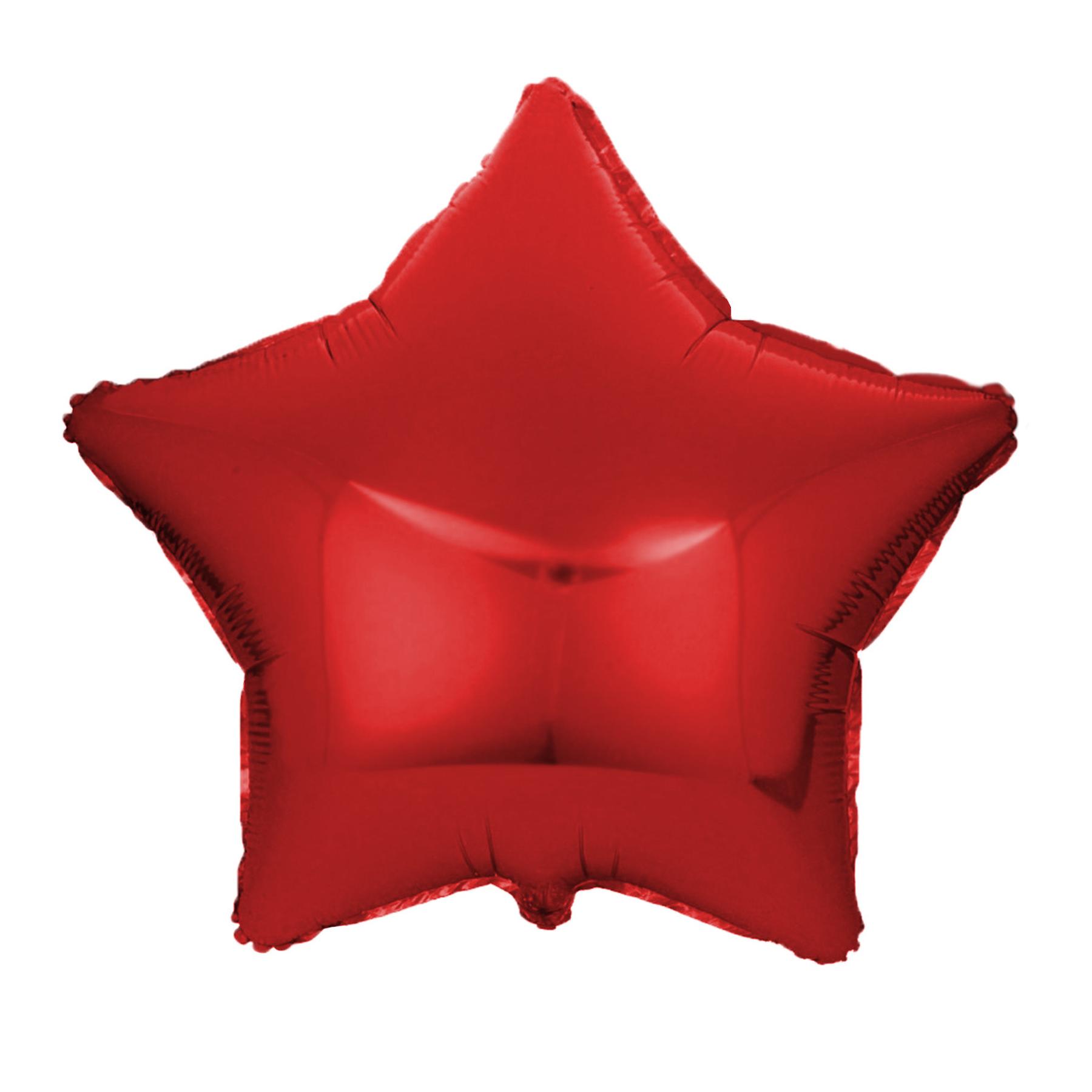 Folienballon Stern, rot, ca. 45 cm