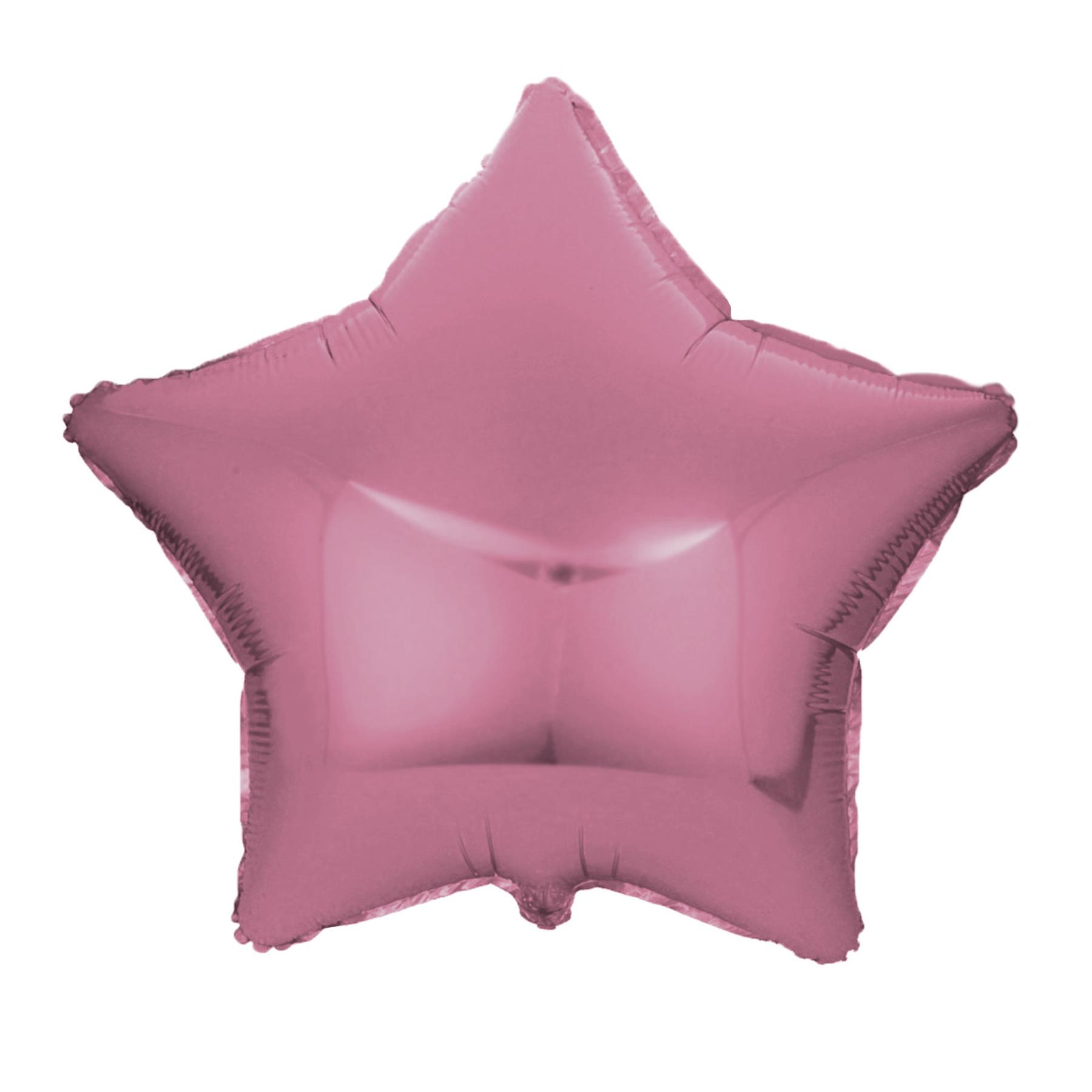 Folienballon Stern, dunkles rosa, ca. 45 cm