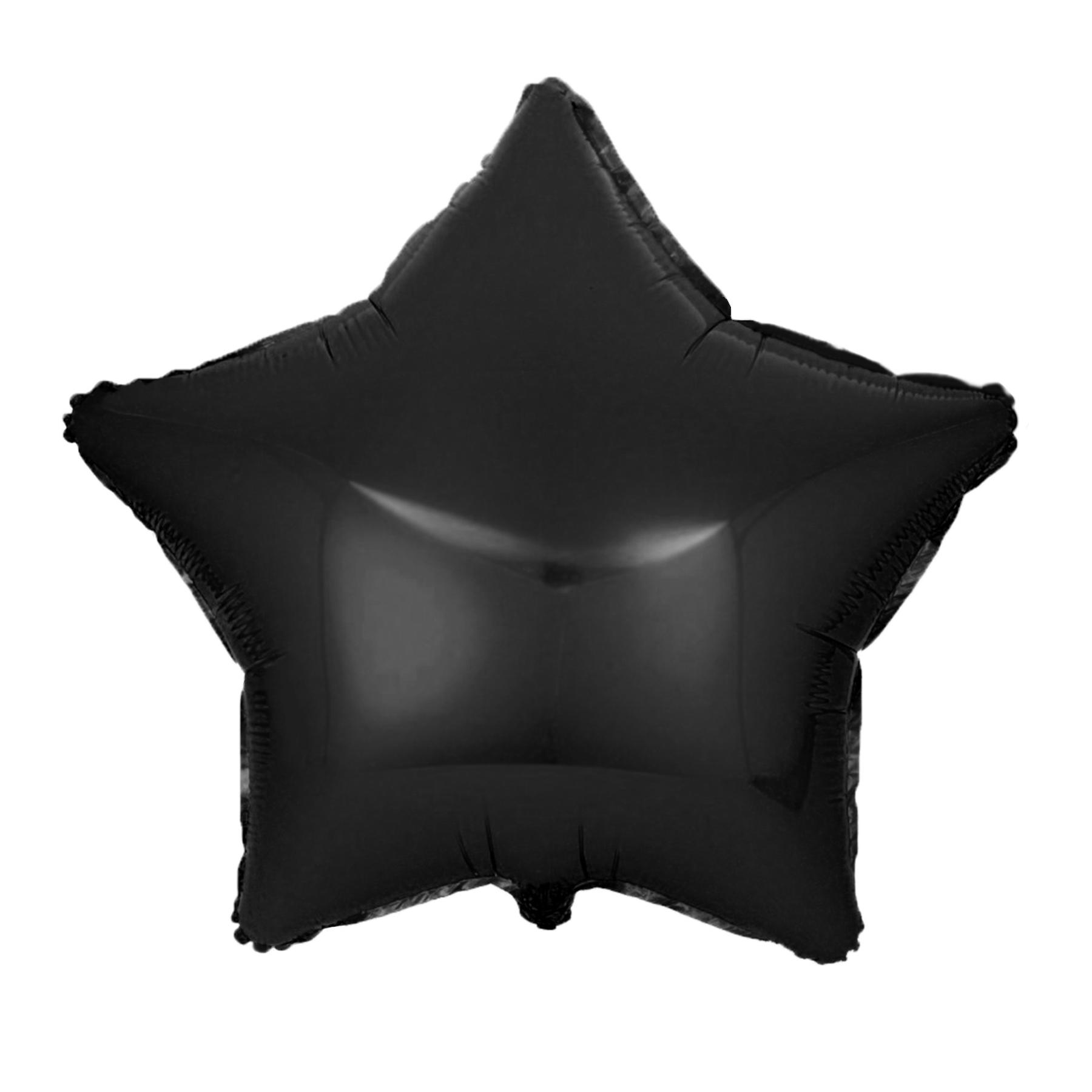 Folienballon Stern, schwarz, ca. 45 cm