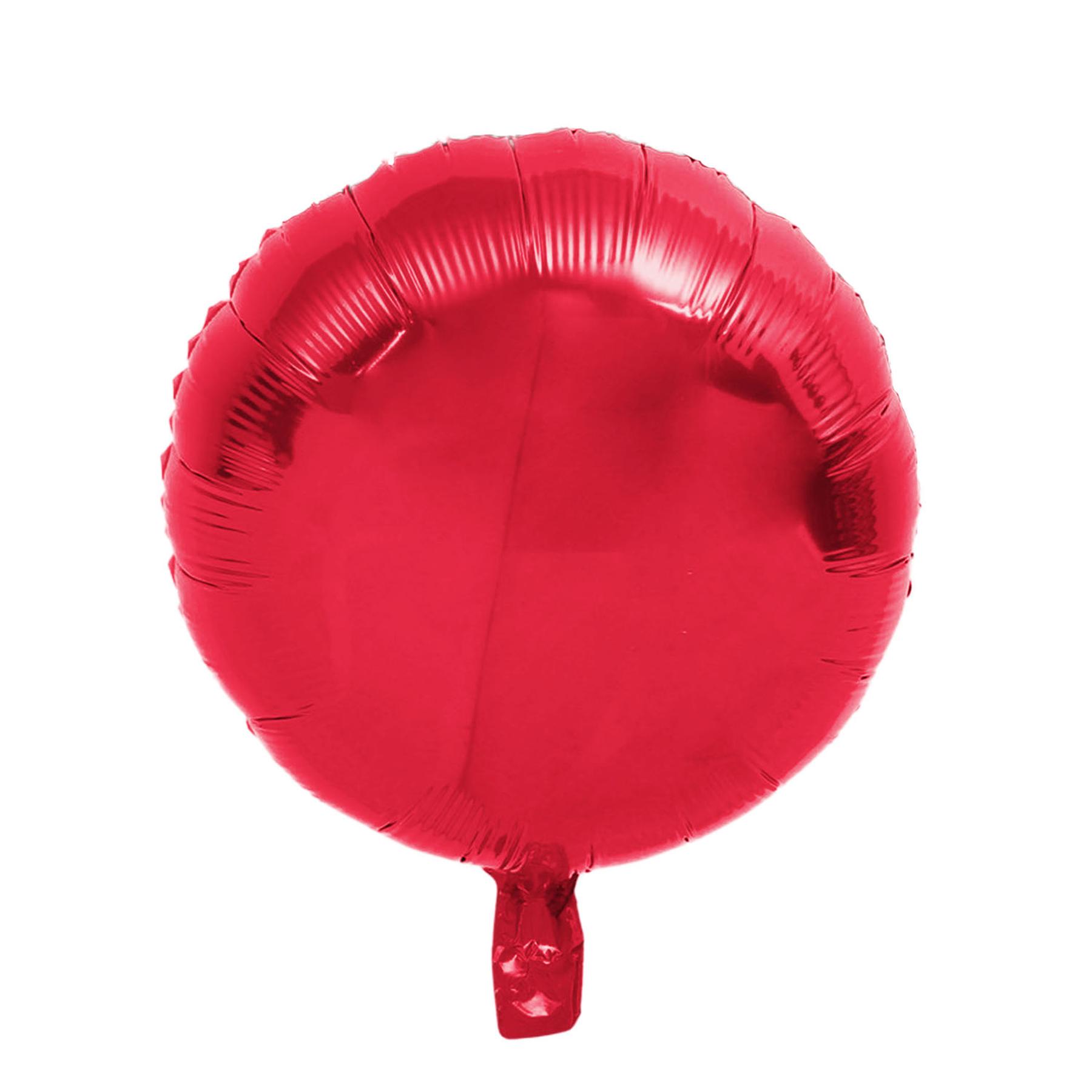 Folienballon - 18 inch - Rund - Rot