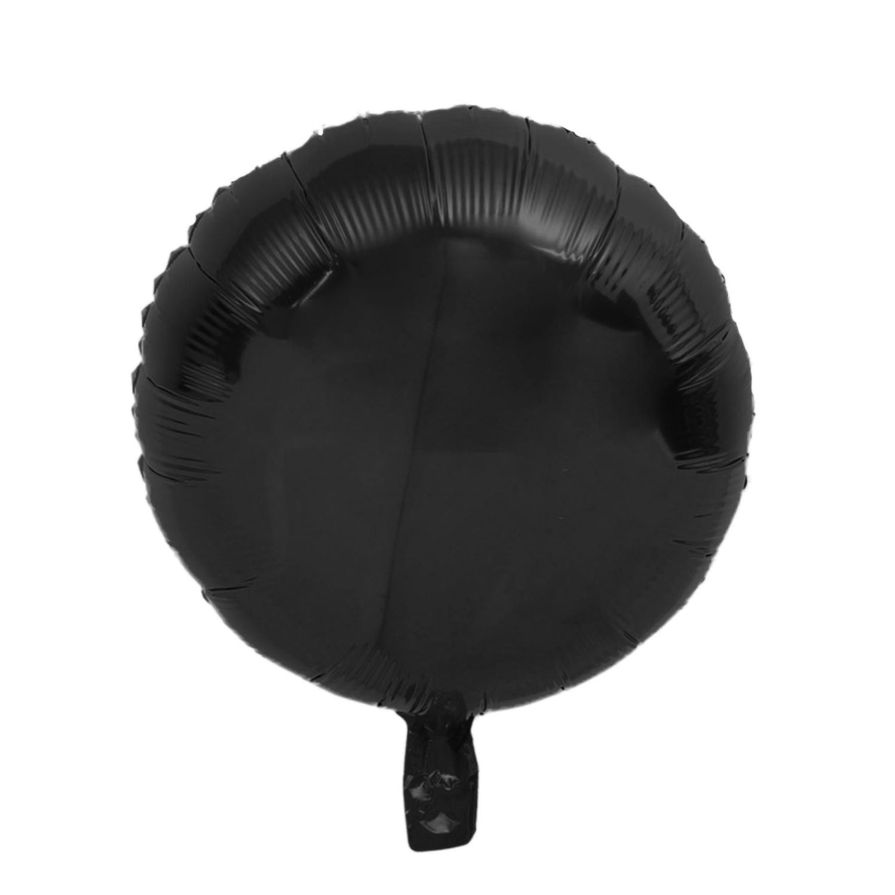 Folienballon - 18 inch - Rund - Schwarz