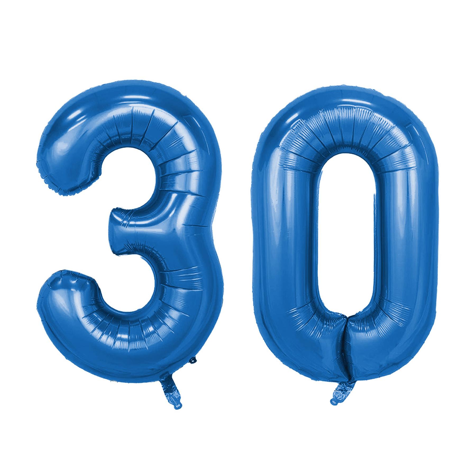 Set -Folienballon - Blau/40inch - 3 + 0