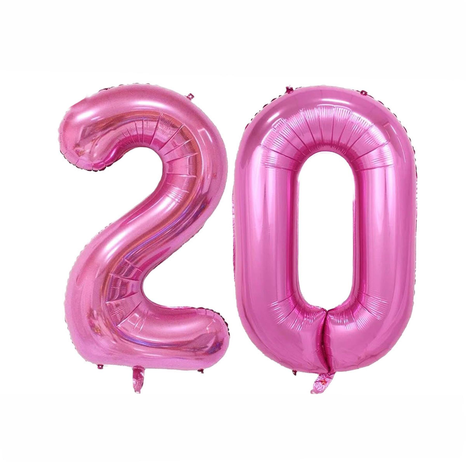 Set -Folienballon - Pink/32inch - 2 + 0
