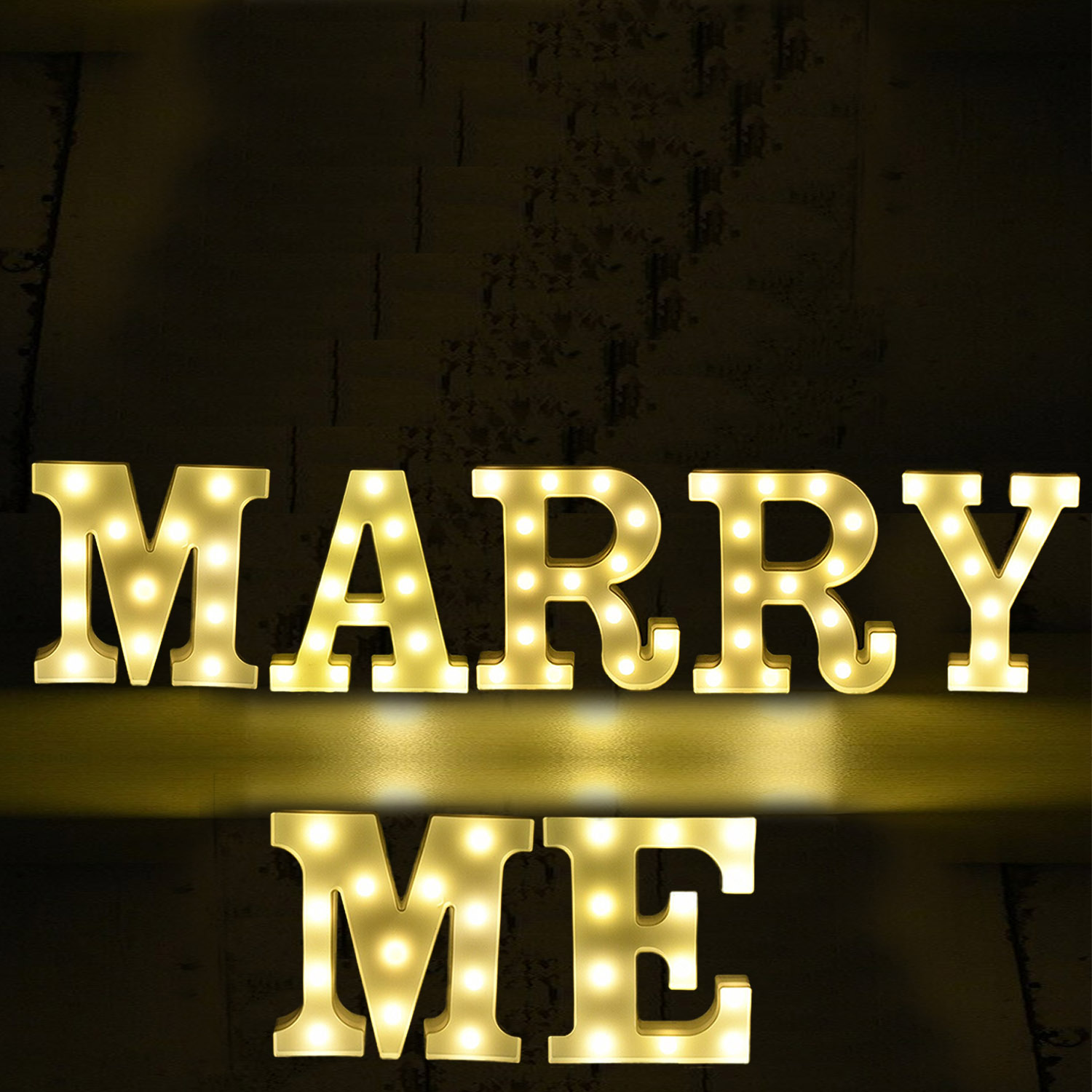 LED Buchstaben Set - Marry Me