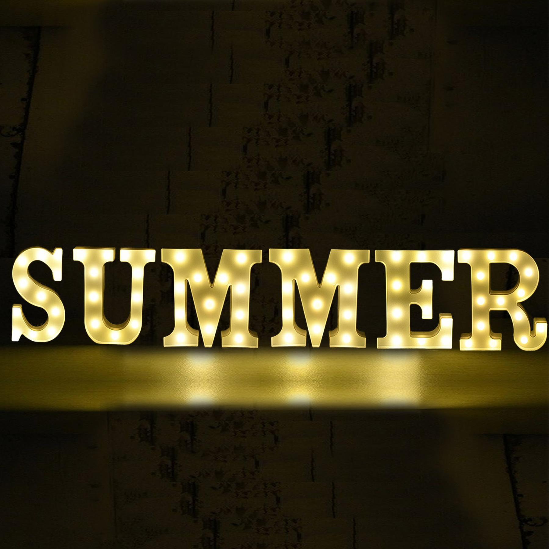 LED Buchstaben Set - Summer