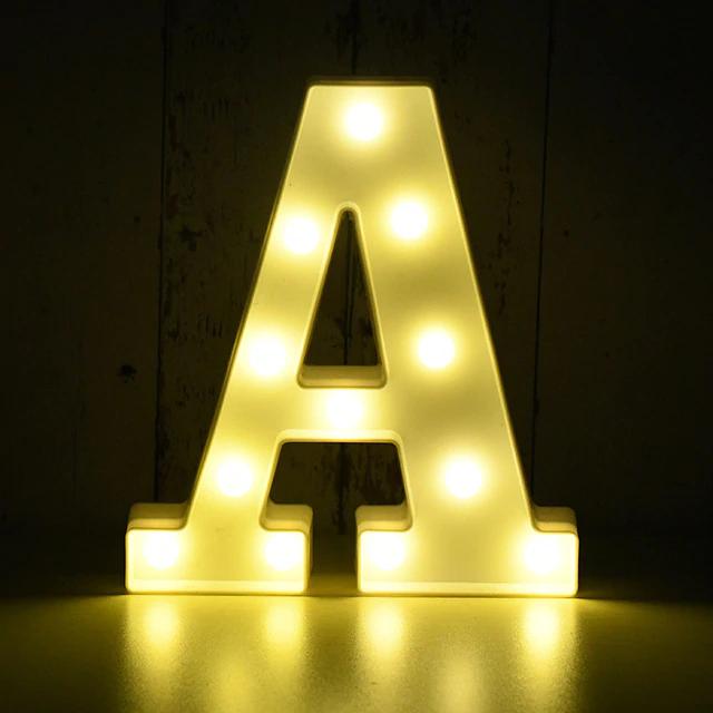 LED Buchstabe - Weiß - 22 cm - A