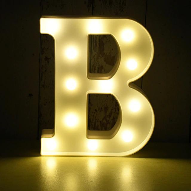 LED Buchstabe - Weiß - 22 cm - B