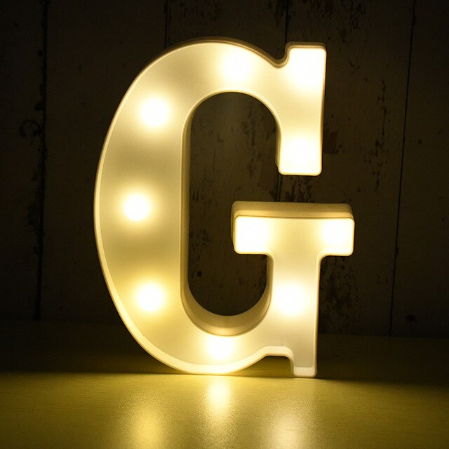 LED Buchstabe - Weiß - 22 cm - G