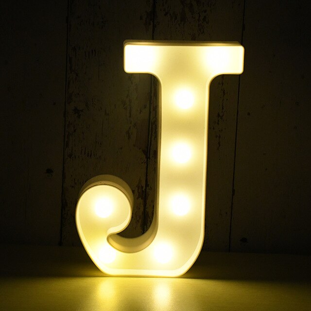 LED Buchstabe - Weiß - 22 cm - J