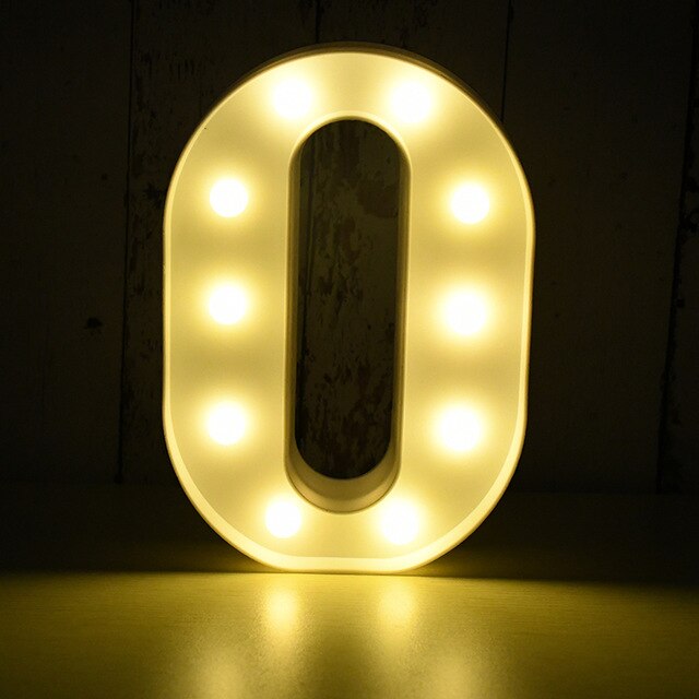 LED Buchstabe - Weiß - 22 cm - O