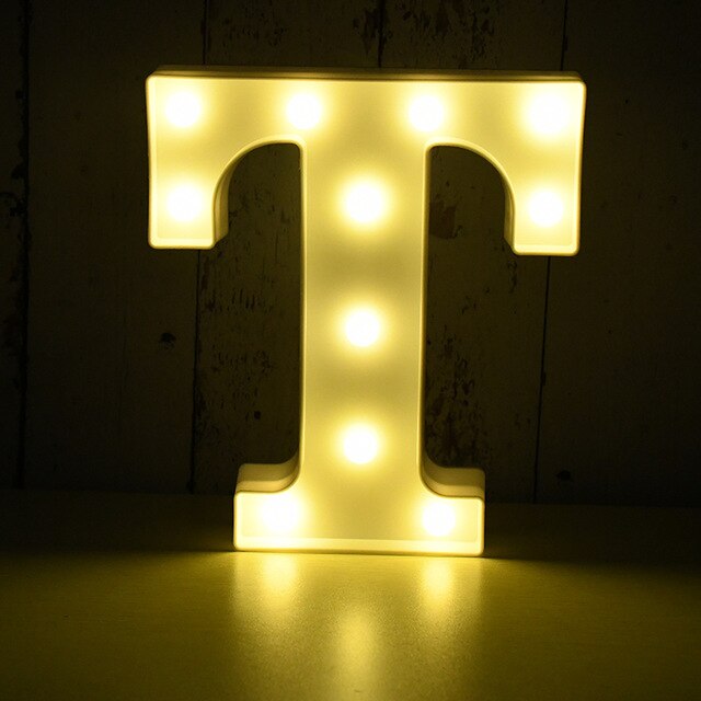 LED Buchstabe - Weiß - 22 cm - T