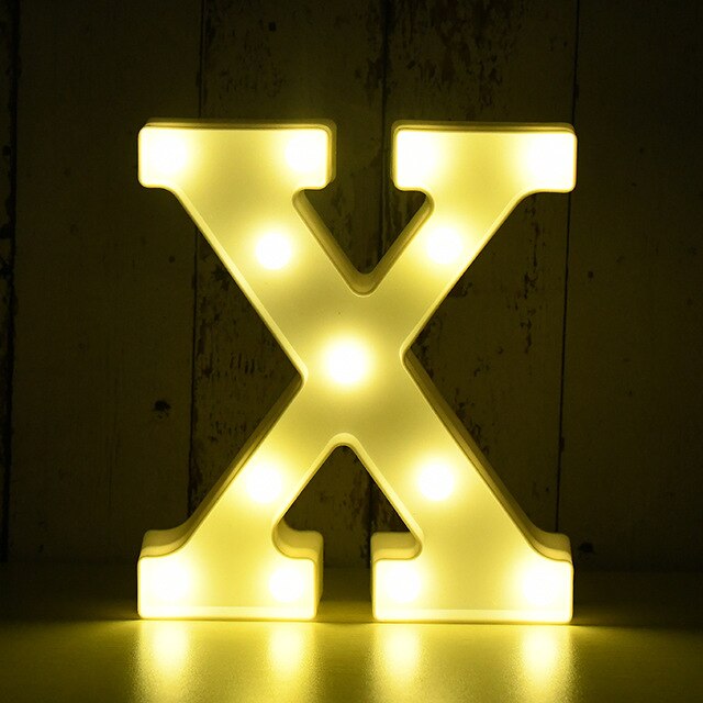 LED Buchstabe - Weiß - 22 cm - X