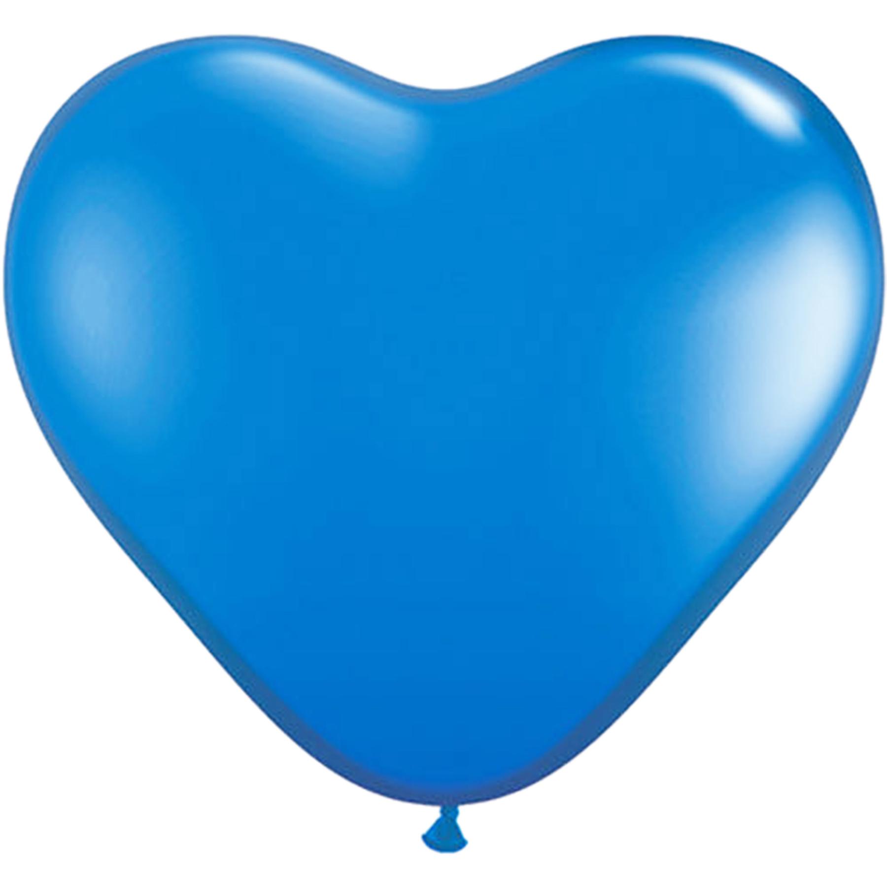 Latex Luftballon - 10inch - Herz - Hellblau - 10er Set