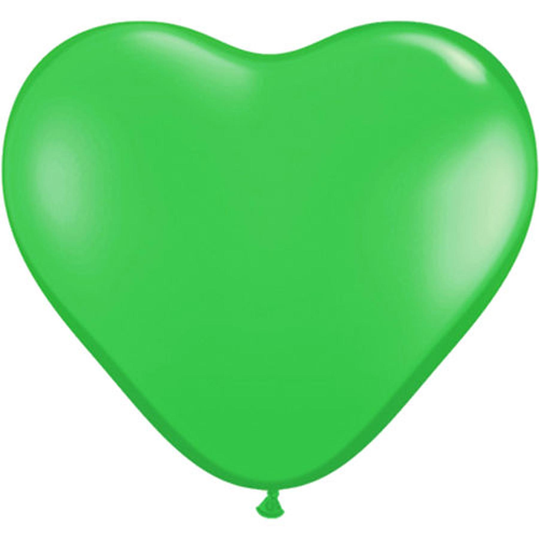 Latex Luftballon - 10inch - Herz - Grün - 10er Set