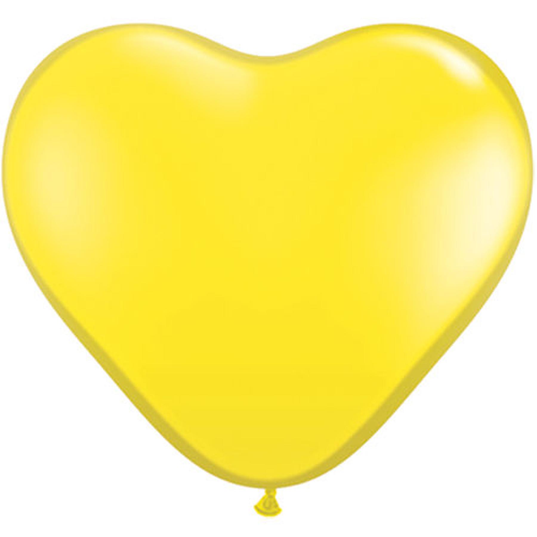Latex Luftballon - 10inch - Herz - Gelb - 10er Set